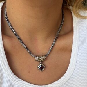 John Hardy Classic Chain Birthstone Collection with Ruby Stone